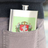 Wapenmantel van Vilnius, Litouwen Flask Flacon (Voorbeeld)