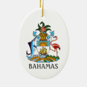Wapenmunt - Bahama's Keramisch Ornament (Achterkant)