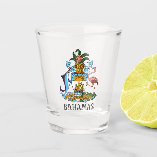 Wapenmunt - Bahama's Shot Glas (Voorkant)