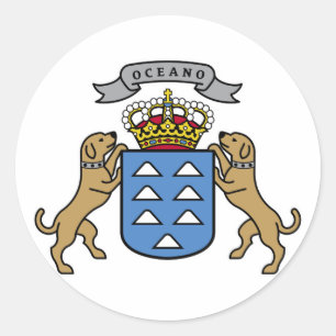 Wapenmunt Officieel symbool Spanje Ronde Sticker