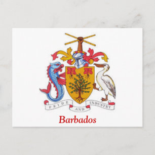 Wapenmunt van Barbados Briefkaart