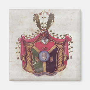 Wapenmunt van de familie Linnaeus Magneet