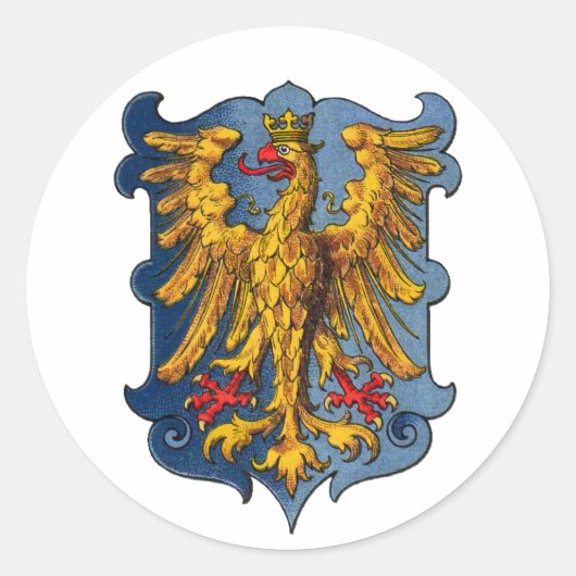 Wapenmunt van Friuli Ronde Sticker (Voorkant)