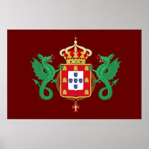 Wapenmunt van het Koninkrijk Portugal 1640-1910 Poster