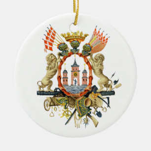 Wapenmunt van Kopenhagen Keramisch Ornament