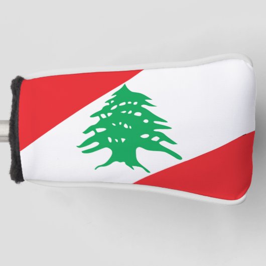 Wapenmunt van Libanon Golfheadcover (Voorkant)