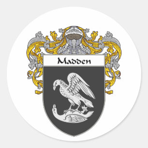 Wapenmunt van Madden (gemanteld) Ronde Sticker