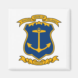 Wapenmunt van Rhode Island Magnet Magneet