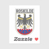 Wapenmunt van Roskilde, Denemarken Sticker (Vel)