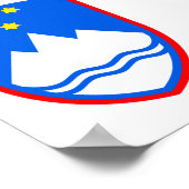 Wapenmunt van Slovenië Poster (Hoek)