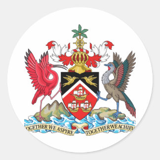 Wapenmunt van Trinidad en Tobago Ronde Sticker