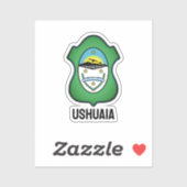 Wapenmunt van Ushuaia - Argentinië Sticker (Vel)