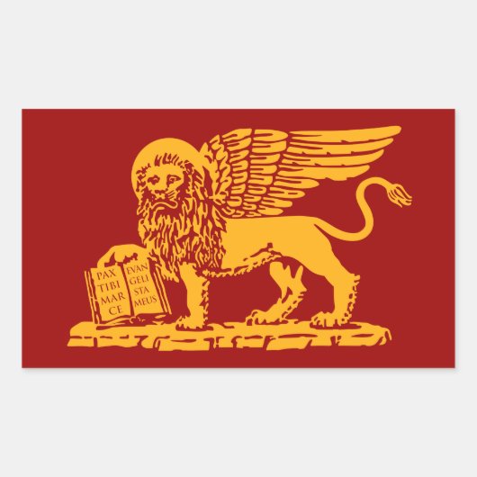 Wapenmunt van Venetië Rechthoekige Sticker (Voorkant)