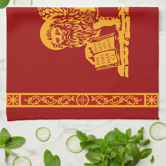 Wapenmunt van Venetië Theedoek (Gevouwen)