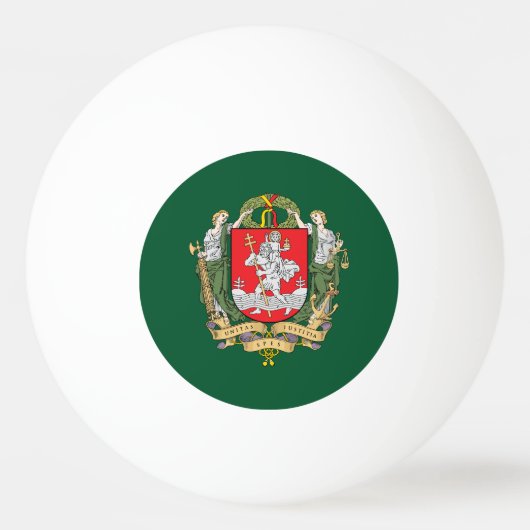 Wapenmunt van Vilnius, Litouwen Ping Pong Ball (Voorkant)