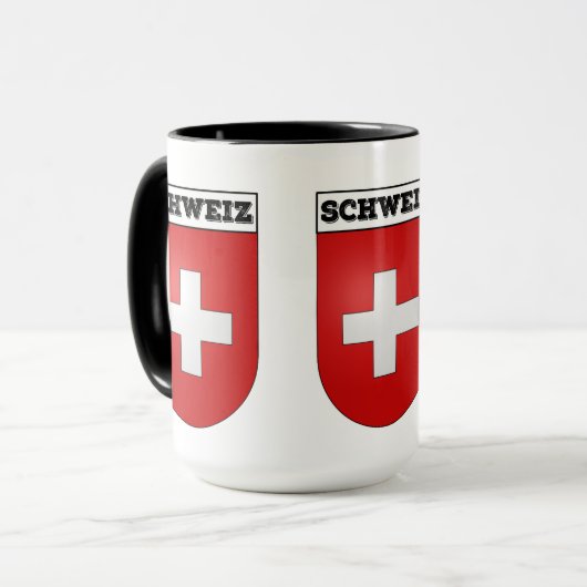 Wapenmunt van Zwitserland | Schweiz Wappen Mok (Voorkant links)