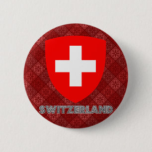 Wapenmunt Zwitserland Ronde Button 5,7 Cm