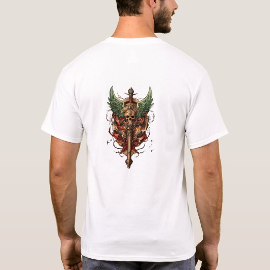 Wapenontwerp tattoo t-shirt (Achterkant)