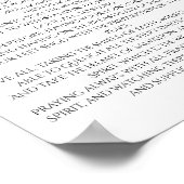 Wapenrusting van God Efeziërs 6 10 decoratief Poster (Hoek)