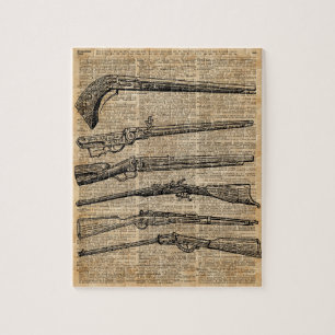  wapens Antiek Pistolen dictionary Art Legpuzzel