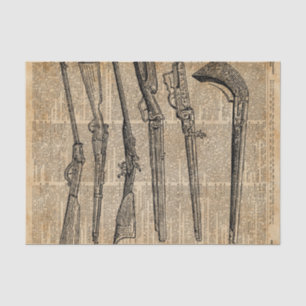 wapens Antiek Pistolen dictionary Art Tissuepapier