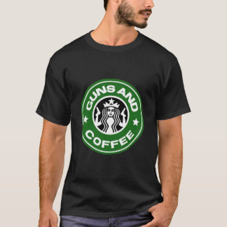 Wapens en koffie t-shirt