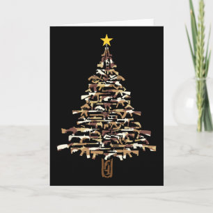 Wapens Kerstboom - Camo Print Kerstcadeau Voor Wap Kaart