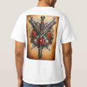 Wapens tattoo ontwerp T-Shirt (Achterkant)