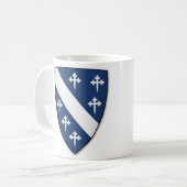 Wapens van de Cheyne-clan uit Schotland Koffiemok (Voorkant links)