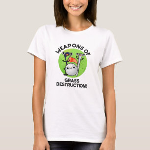 Wapens van grasvernietiging Funny Golf Pun T-shirt