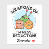 Wapens van Stress Reductie Grappige breipen Sticker (Vel)