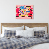 Wapenschild Abstract Canvas Print (Insitu (Slaapkamer))