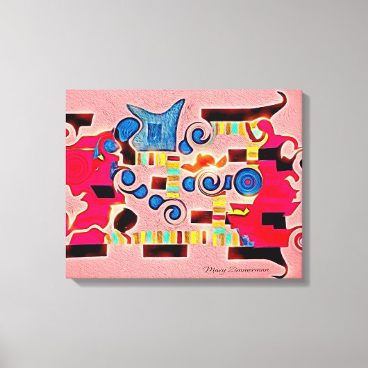 Wapenschild Abstract Canvas Print (Voorkant)