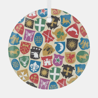 Wapenschild: Heraldische achtergrond. Glas Ornament