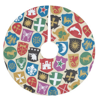 Wapenschild: Heraldische achtergrond. Kerstboom Rok