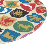 Wapenschild: Heraldische achtergrond. Snijplank (Hoek)