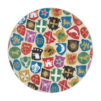 Wapenschild: Heraldische achtergrond. Snijplank