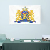 Wapenschild op Witte Bannrcnt Spandoek (Beurs)
