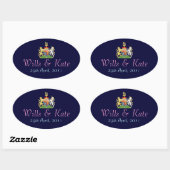 Wapenschild Royal Wedding Sticker (Vel)