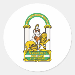 wapenschild van Andalusië Ronde Sticker