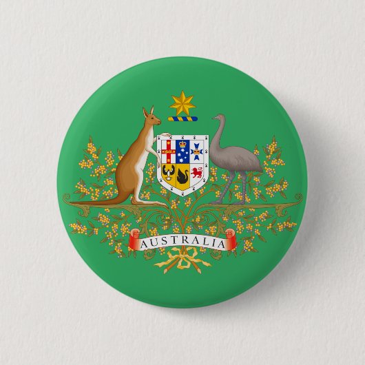 wapenschild van australië ronde button 5,7 cm (Voorkant)