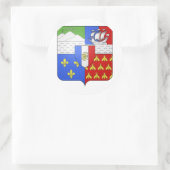 Wapenschild van Blason Réunion Ronde Sticker (Tas)