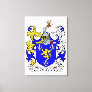 wapenschild van Colgan Canvas Afdruk