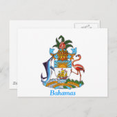 wapenschild van de Bahama's Briefkaart (Voorkant / Achterkant)