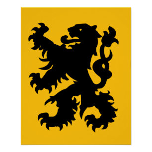 Wapenschild van de Vlaamse Leeuw Perfect Poster