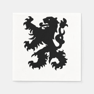 Wapenschild van de Vlaamse Leeuw Servet