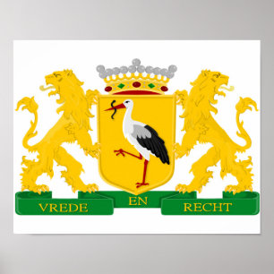 wapenschild van Den Haag, Nederland. Poster