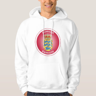 Wapenschild van Denemarken in cirkelvorm Hoodie