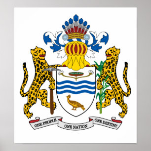 wapenschild van Guyana Poster