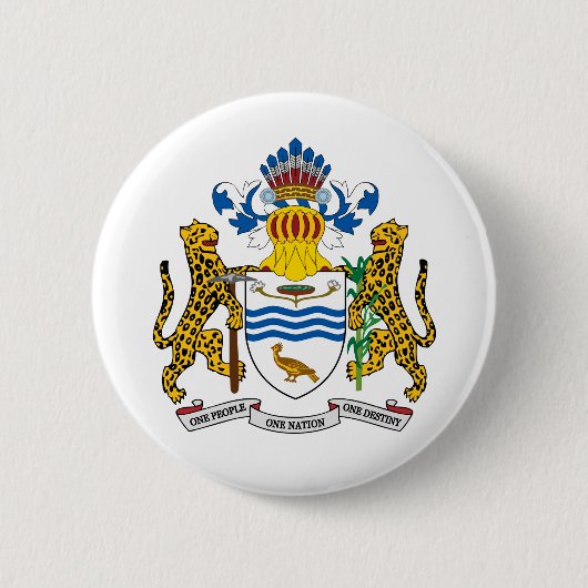 wapenschild van Guyana Ronde Button 5,7 Cm (Voorkant)